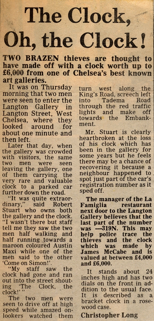 19830819 LANGTON GALLERY CLOCK THEFT CN.jpg